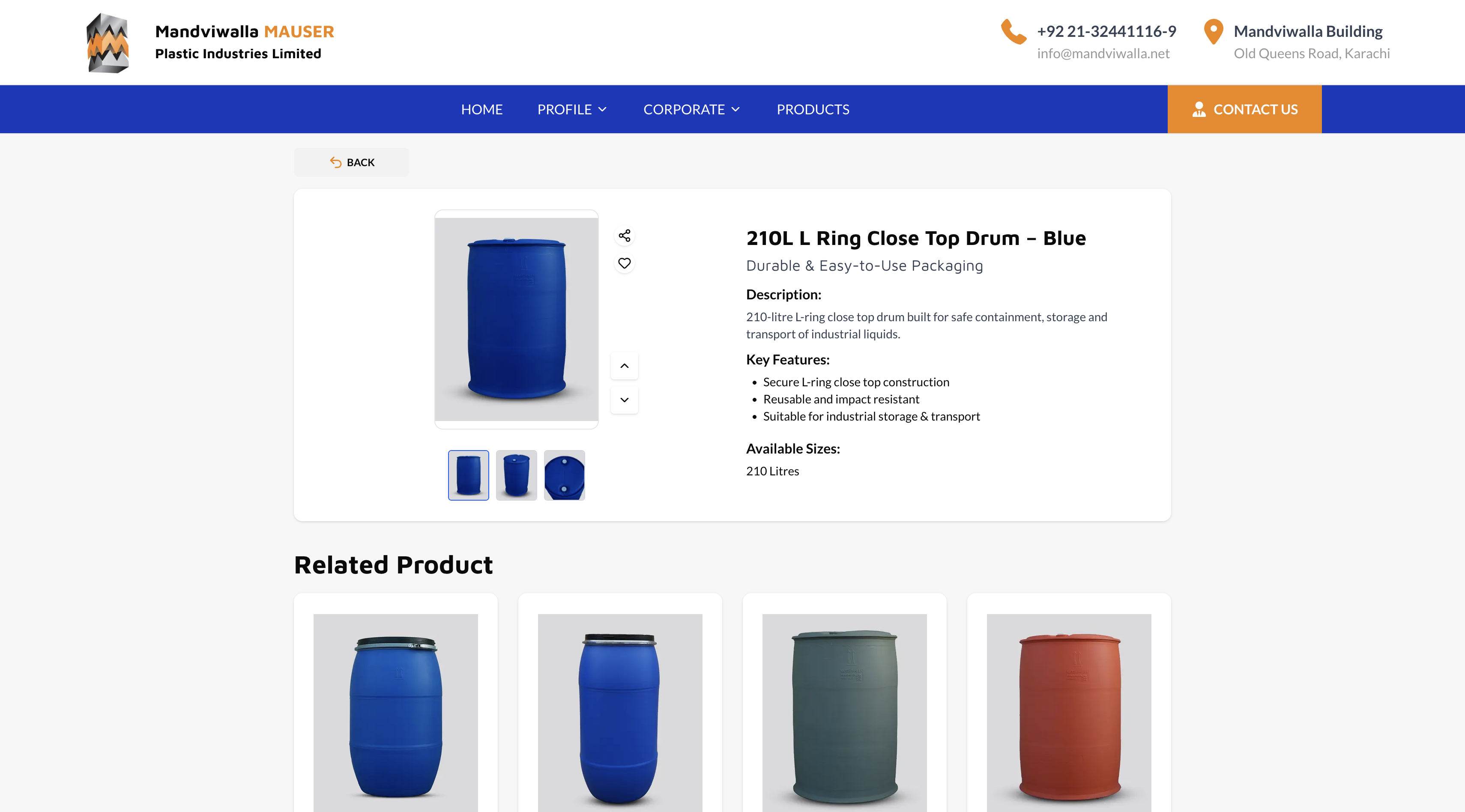 A website that carries the brand. — project detail 3